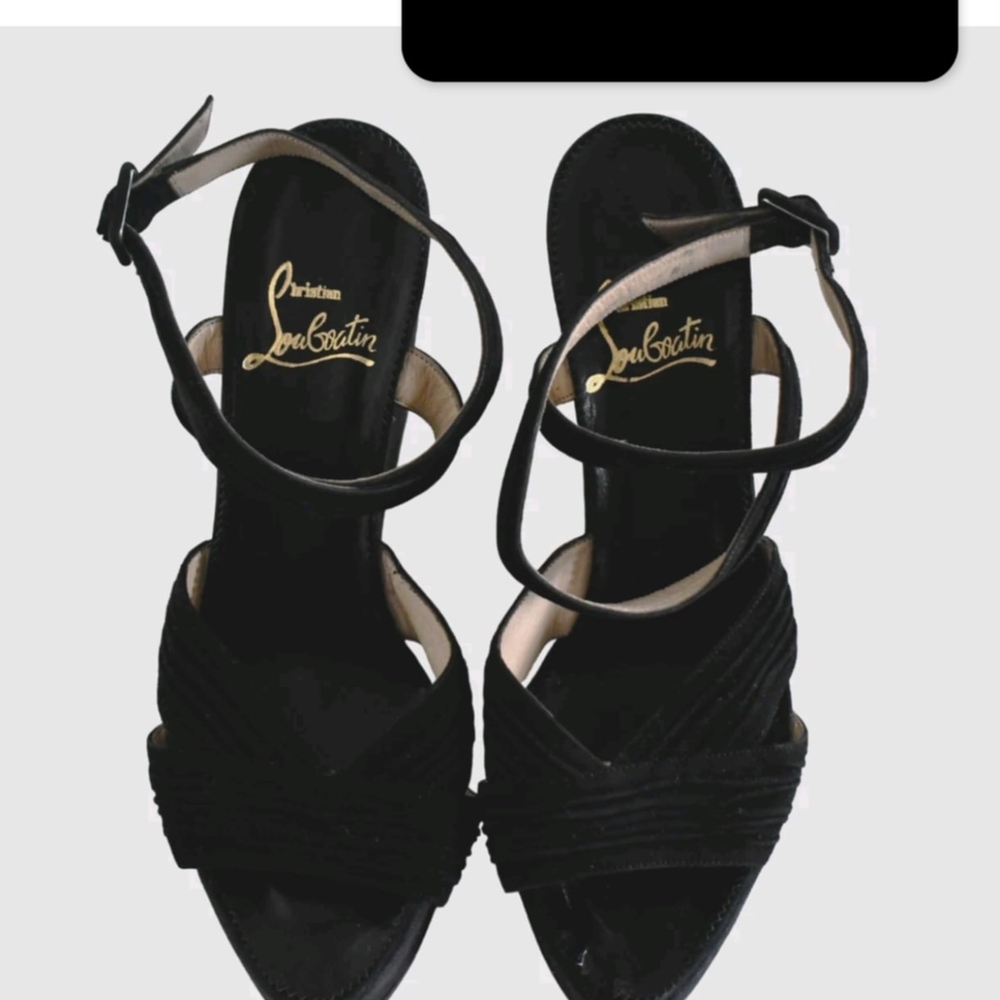 Christian Louboutin Black Women's Wedges